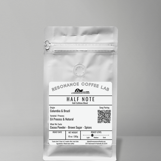 HALF NOTE Half Caffeine Blend // Light/Medium Roast